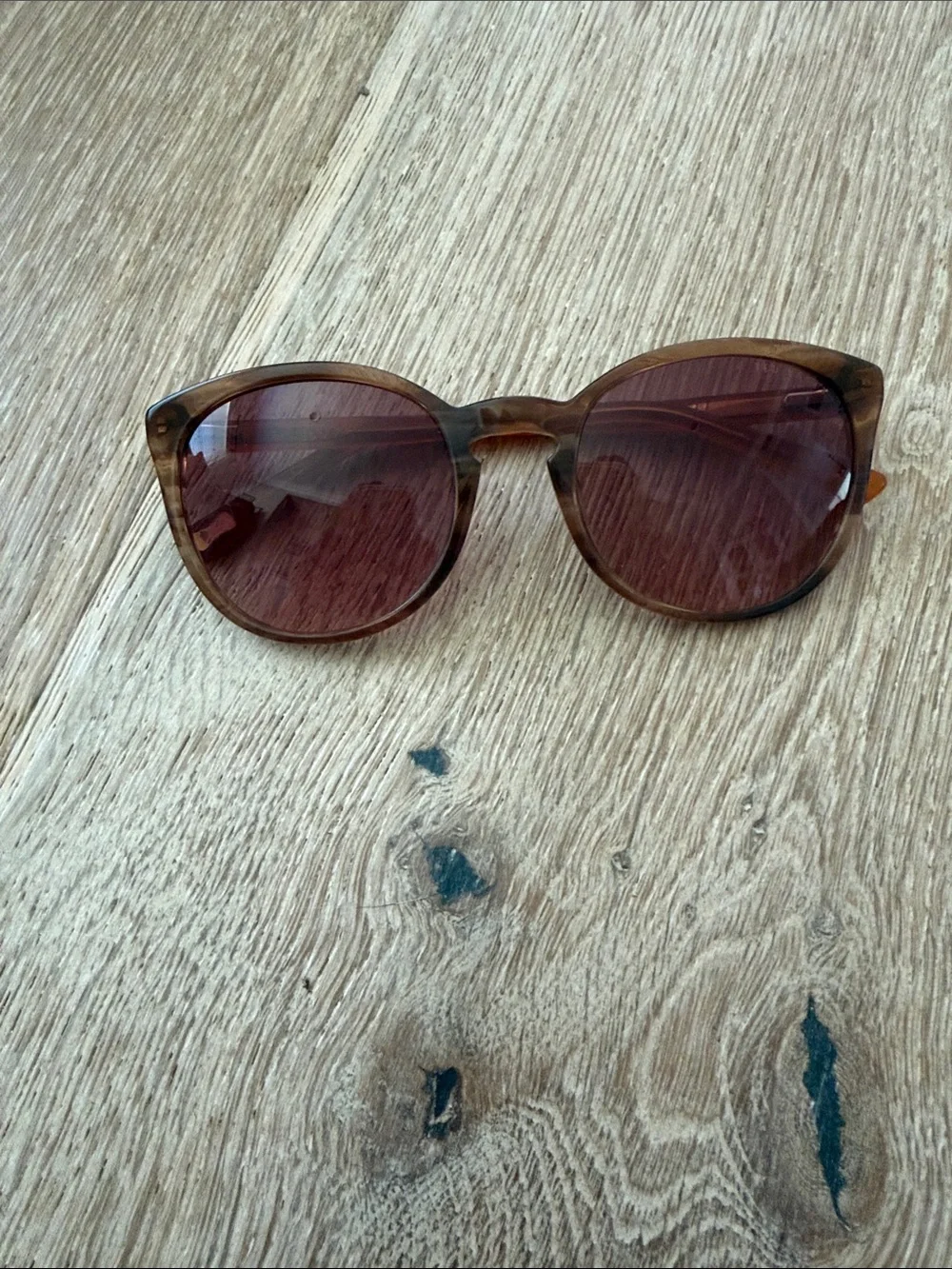 Ted Baker Brown Round Sunglasses